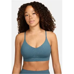 NIKE Indy Light Support Padded Sport-BH Damen 006 - smokey blue/ash green/ash green L