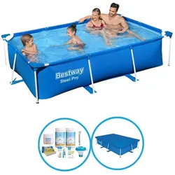 Bestway Pool Steel Pro 259x170x61 cm - Poolpaket EINHEITSGRÖSSE