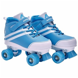 Apollo Rollschuhe Verstellbare Soft Boot Rollschuhe Kinder und Jugendliche, größenverstellbare Roller Skates für Mädchen und Jungen - Größen 31-42 blau L (39-42)