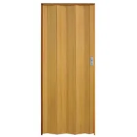 Falttür Schiebetür Lamellentür Nischentür aus Kunststoff Faltwand 84x205cm (Modell 2 altholzeffekt)