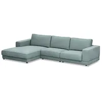 RAUM.FREUNDE Ecksofa Juni Stoff Light Blue