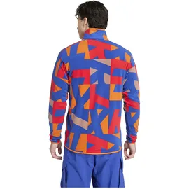 Adidas Terrex Multi Printed Fleece Mit Durchgehendem Reißverschluss - Warm Clay / Semi Lucid Blue - XL