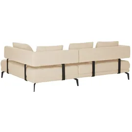 Switch Eckcouch Flachgewebe 2-Sitzer Creme