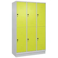 C+P Doppel-Garderobenschrank ""Classic Plus"", Abteilbreite 40 cm, mit Sockel,