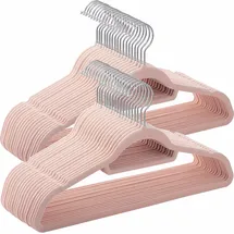 Songmics Kleiderbügel rosa, 50 St.