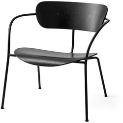 &Tradition - Pavilion Loungechair AV 5, schwarz / Eiche schwarz lackiert