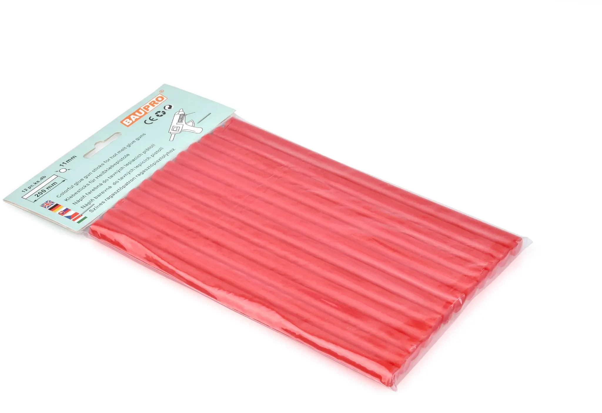11,2mm Rot | 12er Pack | Klebesticks Baupro