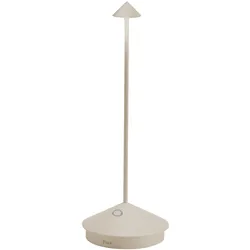ZAFFERANO LED-Tischlampe PINA PRO 29 cm Sand