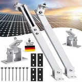 Lutranstra Solarmodul Halterung,Halterung Balkonkraftwerk 0-40°,Balkonkraftwerk Halterung für Balkonkraftwerk Flachdach Ziegeldach, Befestigung Solarmodule Halterung Montageset (1Paar)