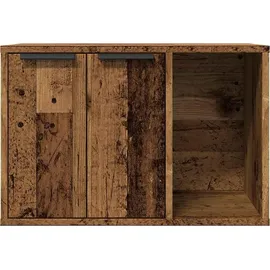 vidaXL Katzenklo Altholz-Optik 60x40x40 cm Braun