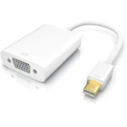 CSL Mini DisplayPort zu VGA Video-Adapter, Full HD MiniDP Stecker zu VGA Buchse Adapter Kabel