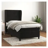 vidaXL Boxspringbett 100 x 200 cm Schwarz