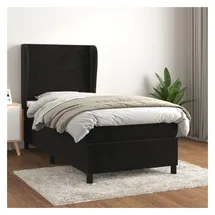vidaXL Boxspringbett 100 x 200 cm Schwarz
