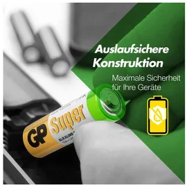 GP AA Mignon Batterie GP Alkaline Super 1,5V 40 Stück