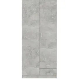 vidaXL Kleiderschrank 80x52x180 grau