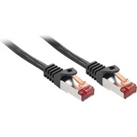 Lindy 47370 RJ45 Netzwerkkabel, Patchkabel CAT 6 S/FTP Schwarz