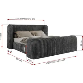 MKS Emora Classic DUO 180 x 200 cm H3 Grau
