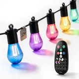 Calex LED Lichterkette 10 Lampen 5 m Schwarz