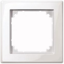 M-Smart-Rahmen, 1fach (polarweiß glänzend)