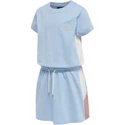 hummel hmlCALIDA kurzarm Kleid Mädchen 8293 - cerulean 128
