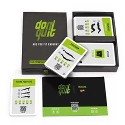 don't quit I ehemals Survivor Challenge I Fitness-Kartenspiel I Spielerisch fit I Ganzkörpertraining I Workout-Karten I Fitnessübungen I jedes Fitness-Level I Trainingskarten (Neu differenzbesteuert)