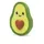 Legami Radiergummi Avocado Grün