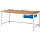 Rau Werkbank höhenverstellbar 8001A1, B2000xT900xH840-1040mm, 1x Schublade-TA