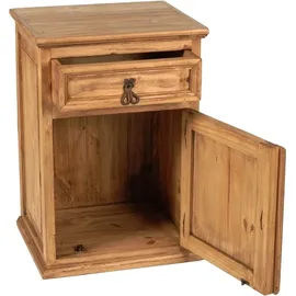 MiaMöbel Nachtschrank Mexico 49 x 42 x 70 cm Bronze