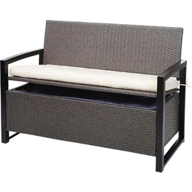 MCW MCW-F39 2er Sitzbank 120 x 60 x 85 cm Grau-meliert