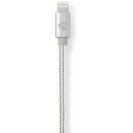 Nedis USB-C auf Apple Lightning 1 m Silber
