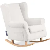 Konsimo Schaukelsessel Tules , weiß , Maße (cm): B: 80 H: 110