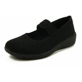 SKECHERS ARYA-THAT'S Sweet Riemchenballerina Schwarz,