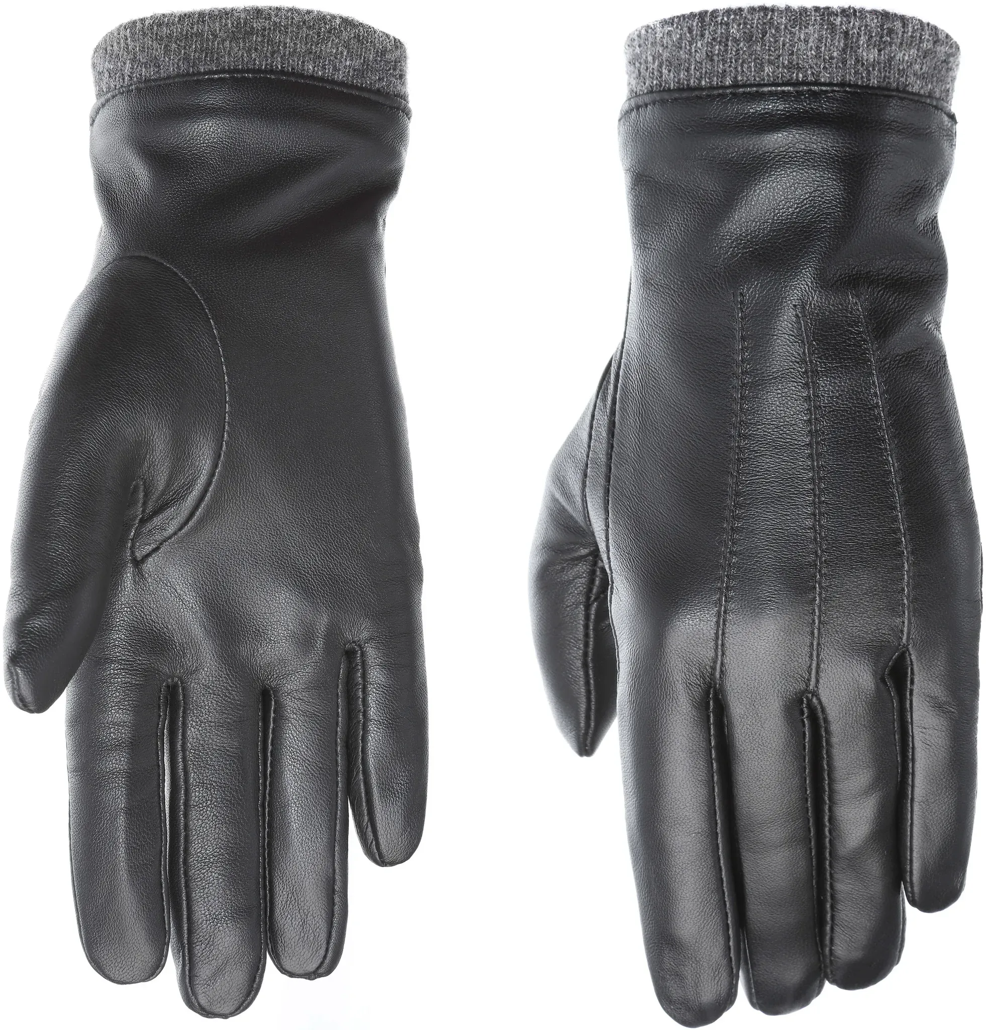 Lederhandschuhe PEARLWOOD "Daisy", Damen, Gr. 8, schwarz, Schafsleder, unifarben, Handschuhe Lederhandschuhe, Touchscreenfähig - mit 10 Fingern bedienbar, Ziernähte