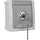 HHG Steckdose 1-fach IP54 Grau