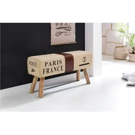 Wohnling Sitzbank WL5.104 braun Leder 91,0 cm