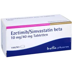 EZETIMIB/Simvastatin beta 10 mg/40 mg Tabletten 100 St