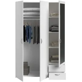 Parisot Drehtürenschrank Daily 120 x 185 x 51 cm Weiß