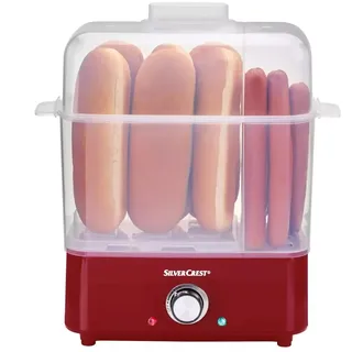 Eierkocher Hotdog Maker SILVERCREST 2 in 1 Würstchen Maker 400W Rot NEU OVP