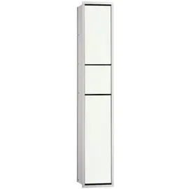 EMCO Asis Module 150 WC-Modul-Unterputzmodell 96,4 cm Aluminium/Optiwhite Metall