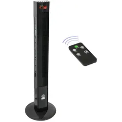 Standventilator Säulenventilator Turmventilator Ventilator 45W 116 cm Schwarz