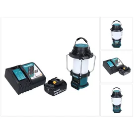 Makita DMR 055 RG1 Akku Radio 18 V FM mit Laterne 360° Taschenlampe + 1x Akku 6,0 Ah + Ladegerät (FM, AM), Radio