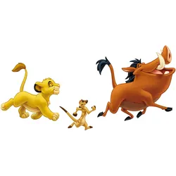HCM Kinzel - RoomMates Wandsticker - DISNEY König der Löwen Simba, Pumbaa, Timon