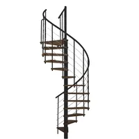Minka Spindeltreppe Venezia Smart 38 305,5 cm Edelstahl/Holz/PVC/Stahl