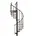 Minka Spindeltreppe Venezia Smart 38 305,5 cm Edelstahl/Holz/PVC/Stahl