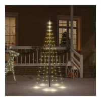 vidaXL LED-Weihnachtsbaum für Fahnenmast 180 cm Warmweiß