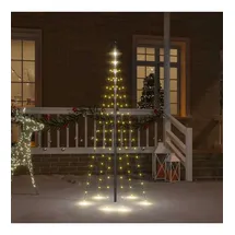 vidaXL LED-Weihnachtsbaum für Fahnenmast 180 cm Warmweiß