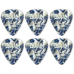 Taylor Thermex 6er Pack UltraPicks Blue Swirl 1,50 Premium 351