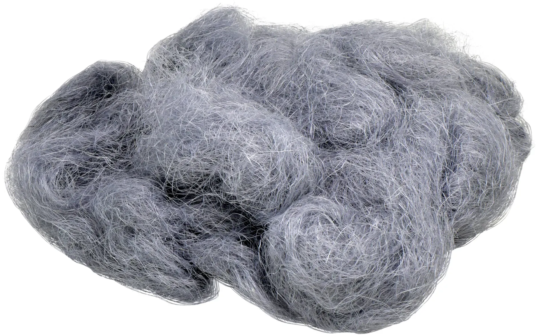 Sisal Watte 350g silbergrau