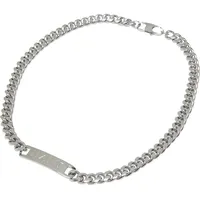 Karl Kani Retro Plate Chain - Silberfarben - ONE