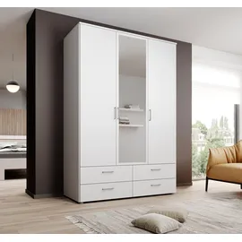 Stella Trading Drehtürenschrank Spazio 137,8 x 198,6 x 48 cm Weiß